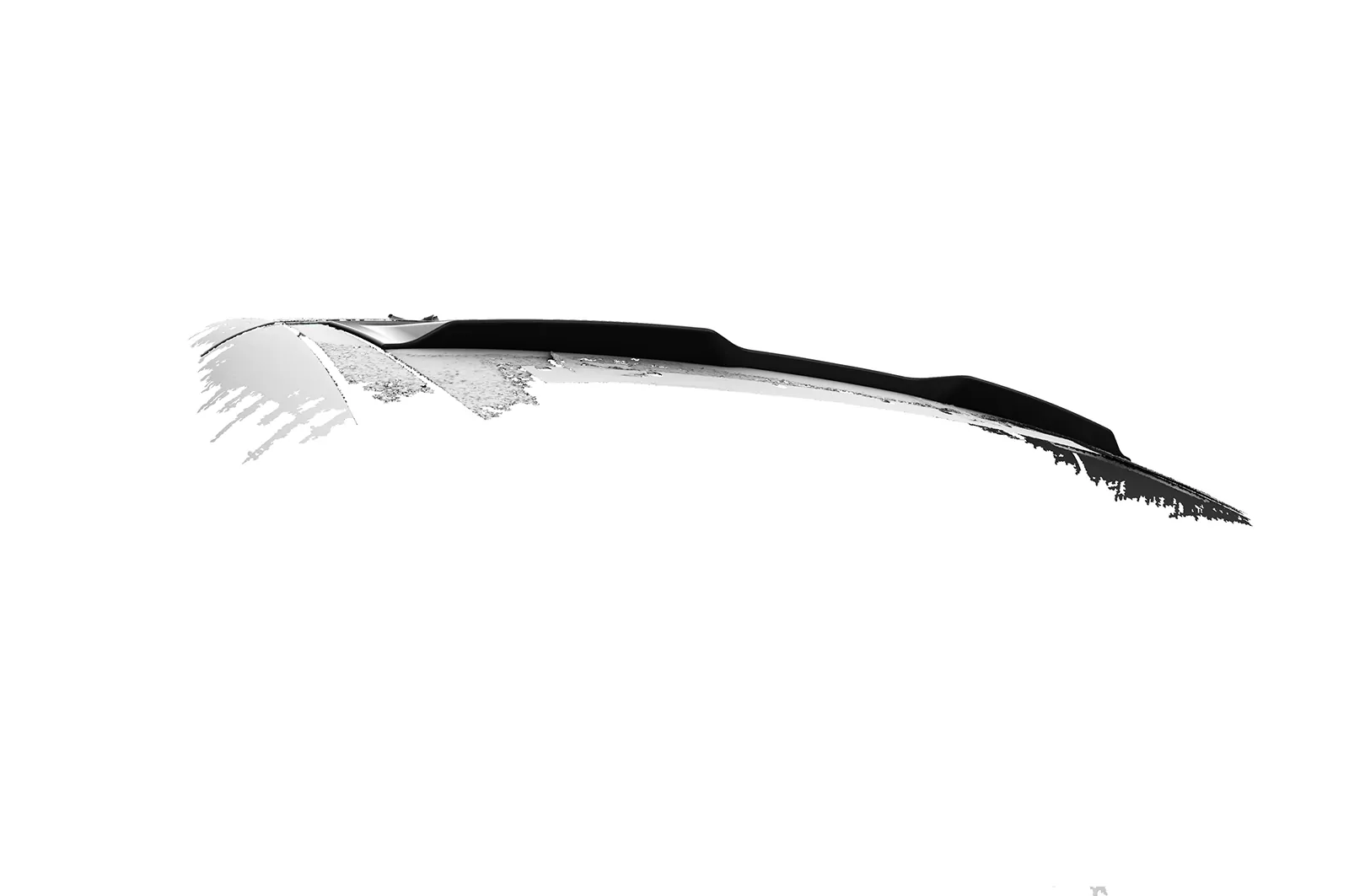 Heckscheibenblende für Mercedes-Benz SLK / SLC (R172) Roadster HSB124 Schwarz Strukturiert