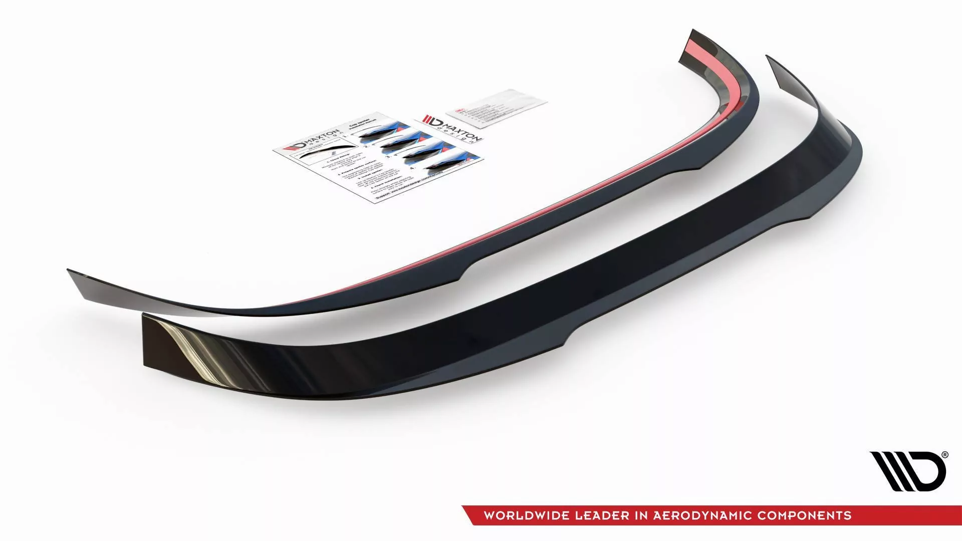 Spoiler CAP V.2 Für Volkswagen Golf  R-Performance / GTI Clubsport Mk8 Schwarz Hochglanz