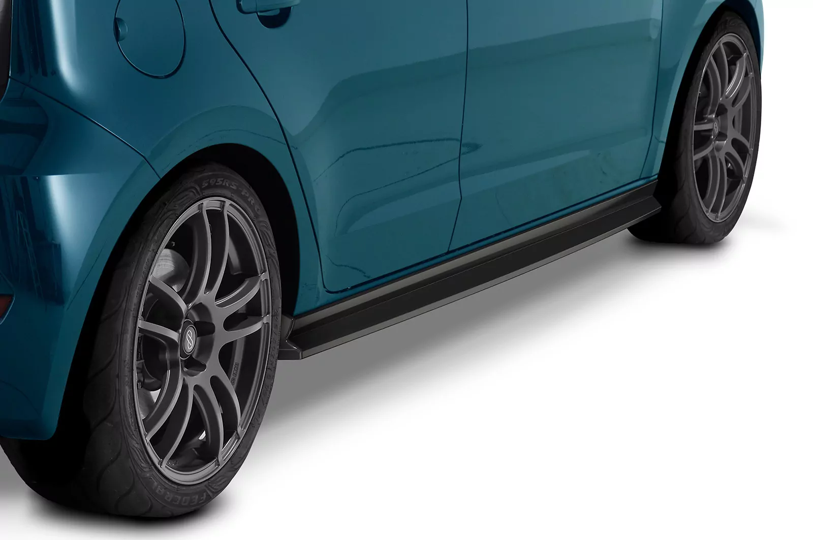 Seitenschweller für VW up!, Seat Mii, Skoda Citigo Lackierfreundlich (schwarz matt)