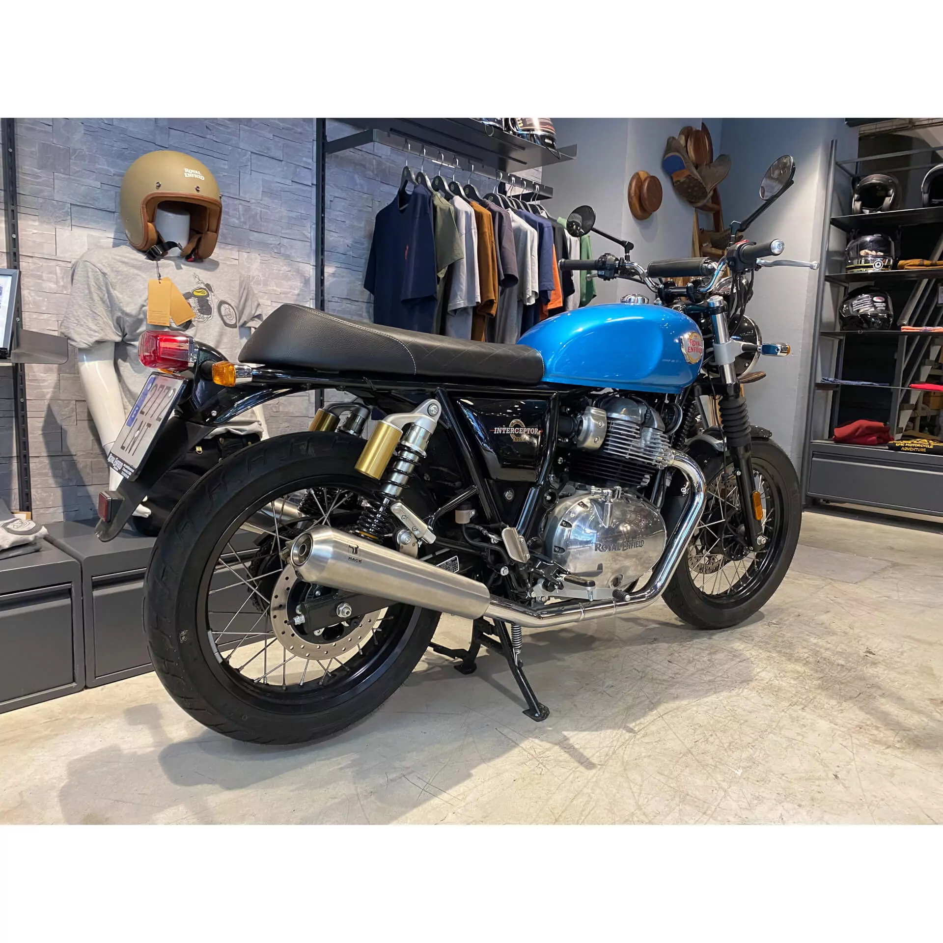IXRACE Endschalldämpfer FULL LINE, ROYAL ENFIELD GT 650 / INTERCEPTOR 650 , links/rechts, slip on (Euro5) E-geprüft
