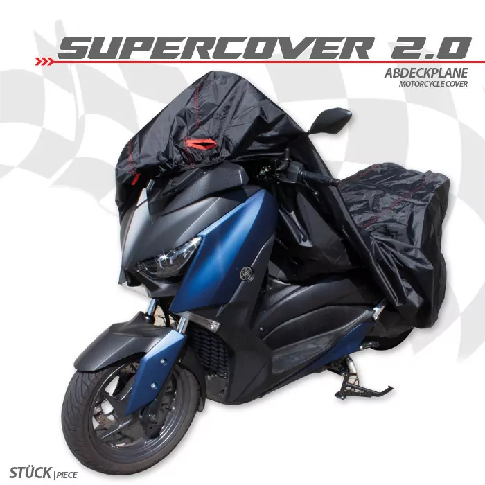 Abdeckplane | Supercover 2.0 | Gr. Xxl | Schwarz | Polyester | 200 D | L 300 X B 106 X H 141 Cm
