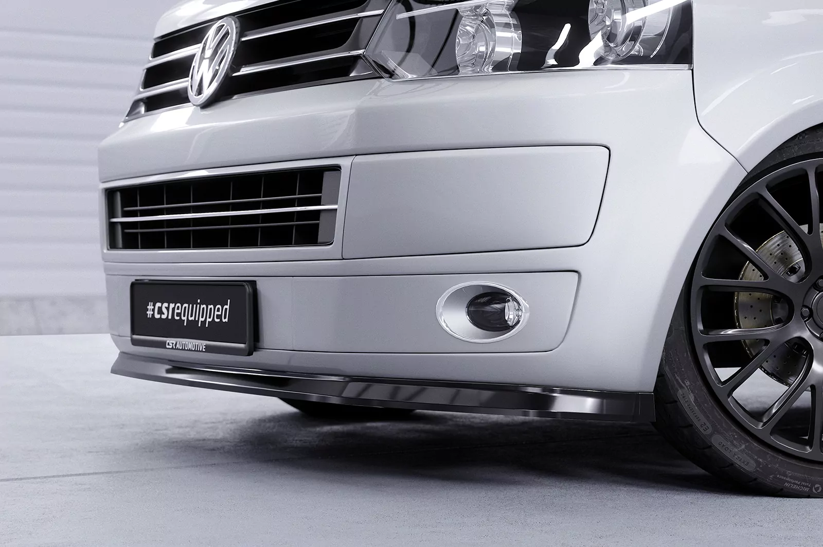 Cup-Spoilerlippe mit ABE für VW T5 CSL363 Strukturiert (schwarz matt)