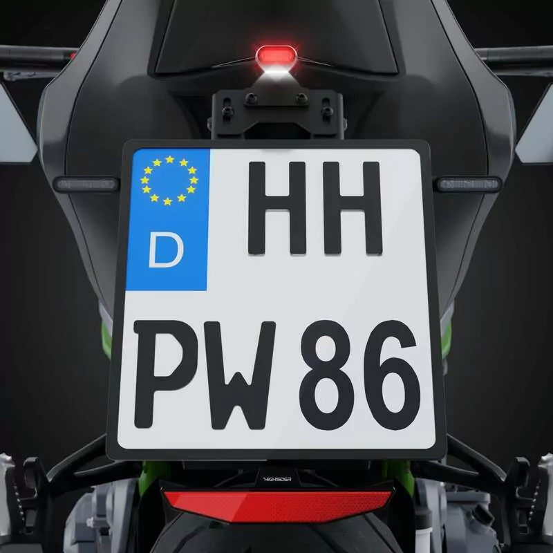 HIGHSIDER pro Split-RS LED Rücklicht Schwarz/Transparent E-Geprüft (1Stck)