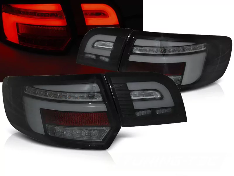 Led Bar Tail Lights Black Seq Fits Audi A3 8p 5d 08-12
