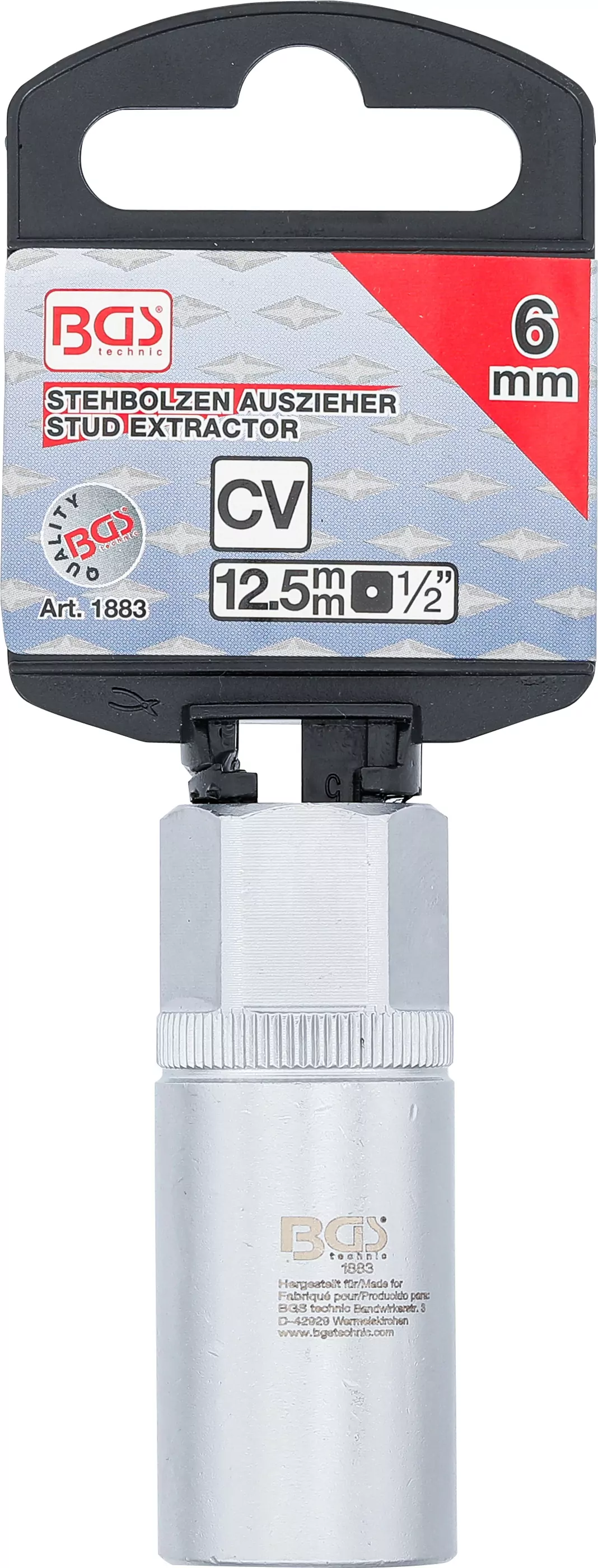 Stehbolzen-Ausdreher | 12,5 mm (1/2") | 6 mm