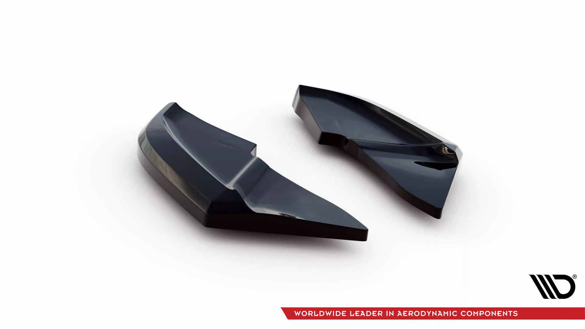 Heck Ansatz Flaps Diffusor V.1 Für Volkswagen Scirocco Mk3 Facelift Schwarz Hochglanz