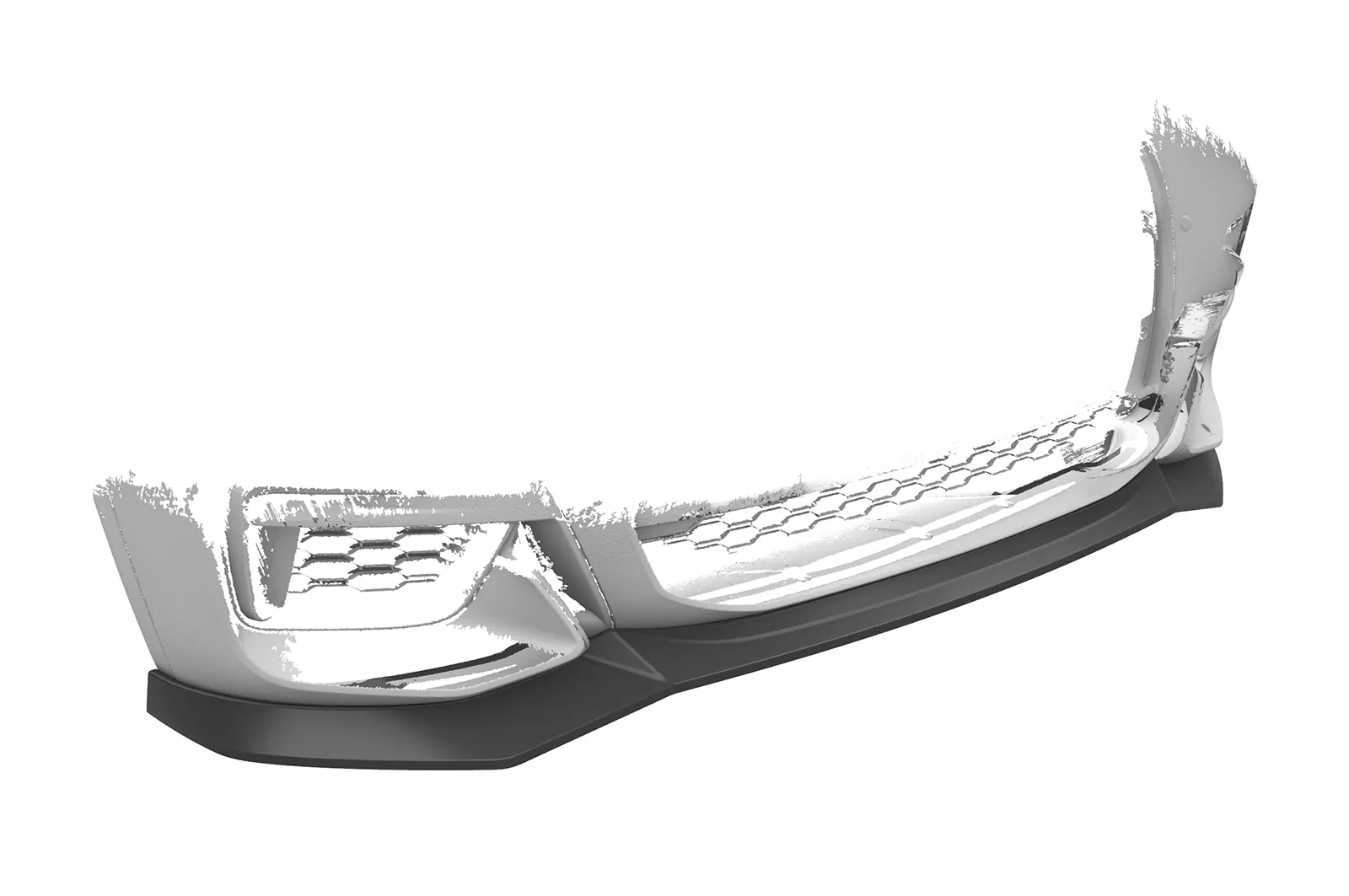 Cup-Spoilerlippe mit ABE für BMW X3 G01 / X4 G02 M-Paket CSL642 Schwarz Strukturiert