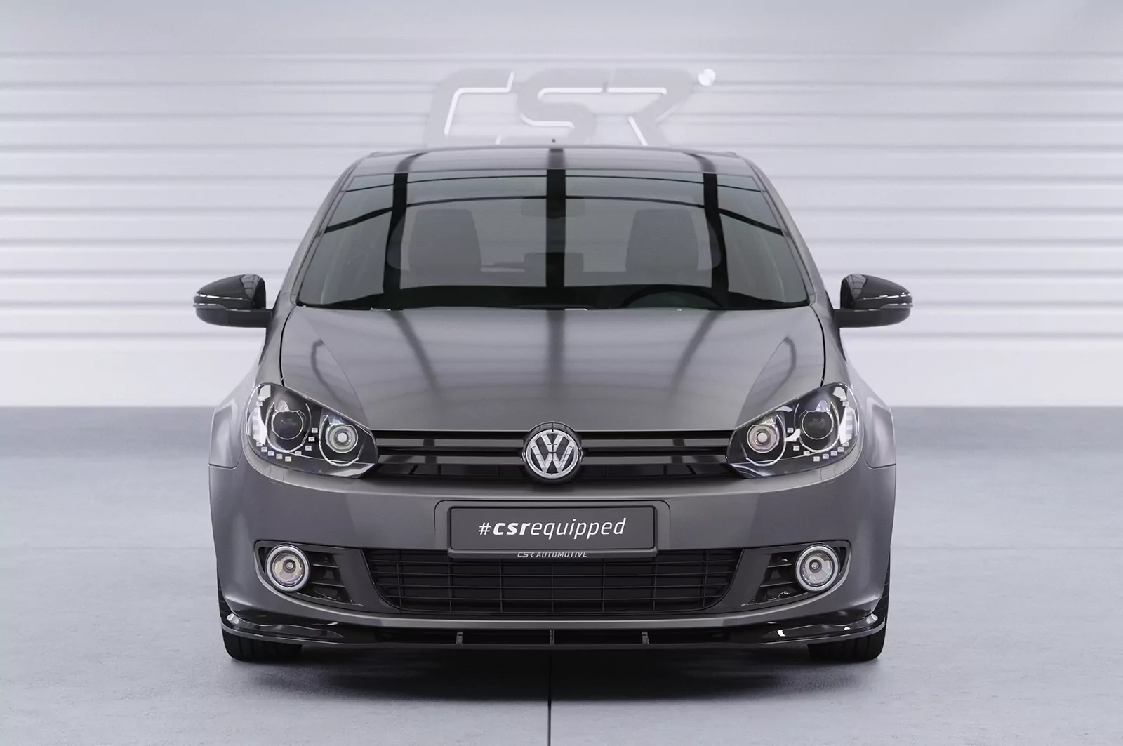 Cup-Spoilerlippe mit ABE für VW Golf 6 CSL035 Strukturiert (schwarz matt)