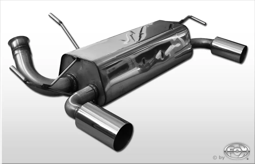 Peugeot 206 RC  Endschalldämpfer quer Ausgang rechts/links - 1x90 Typ 10 rechts/links