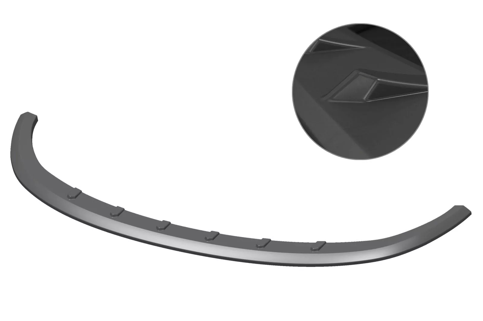 Cup-Spoilerlippe mit ABE für VW Golf 5 R32 Lackierfreundlich (schwarz matt)