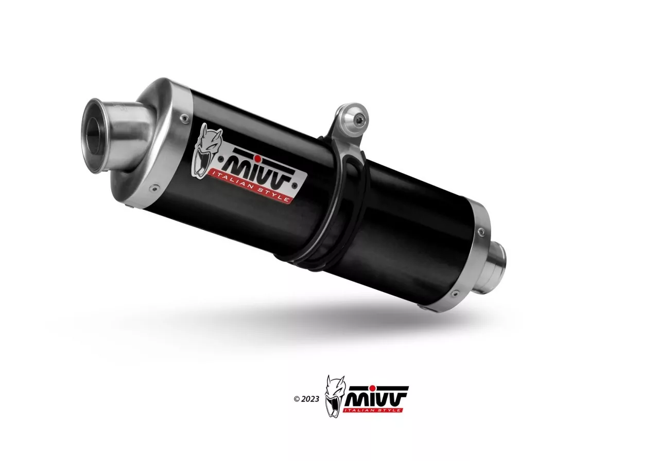 MIVV Oval Edelstahl Schwarz YAMAHA Tenere 700 19-23