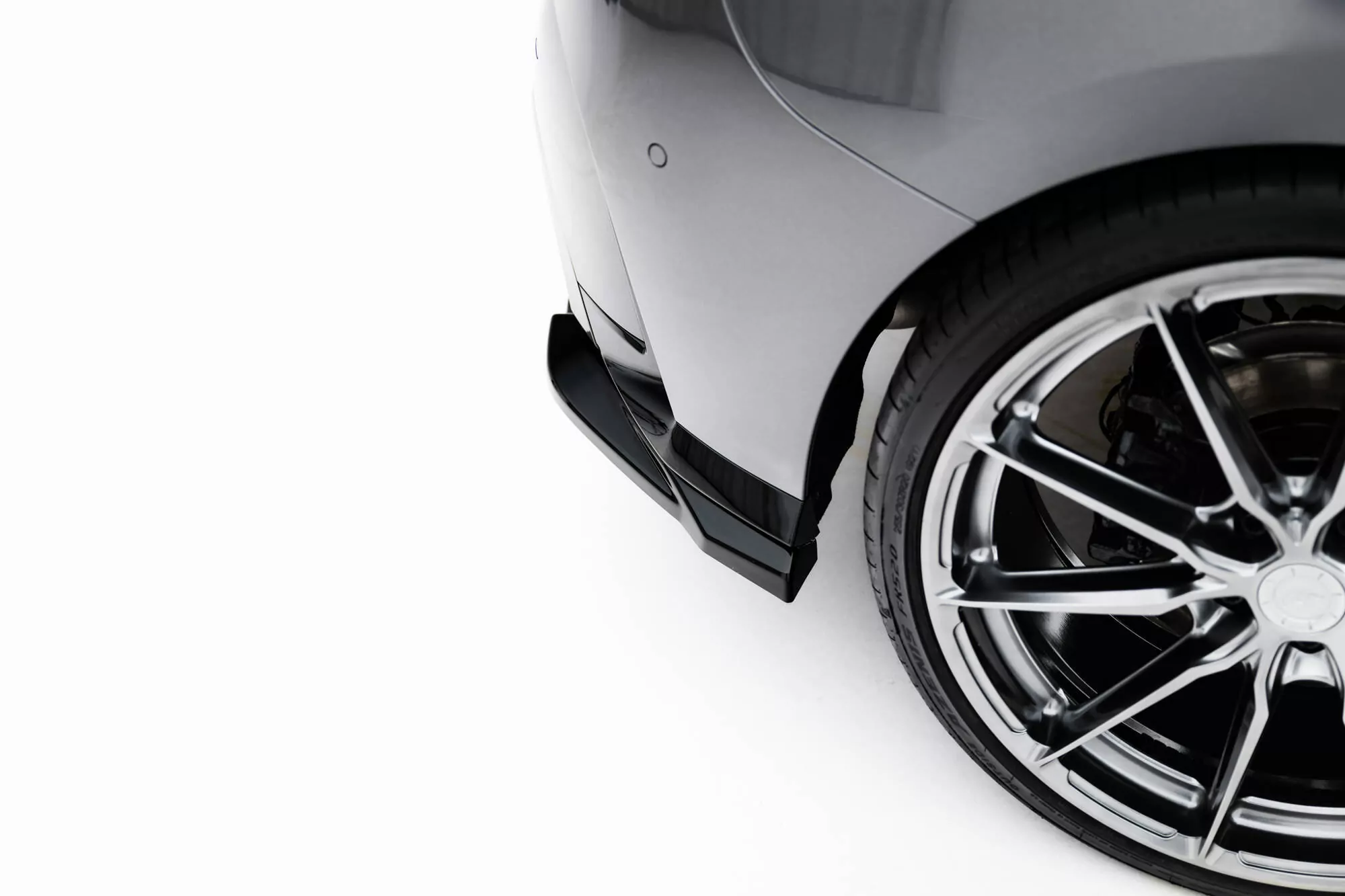 Hinten Splitter BMW 1er M-Paket F70 Schwarz Hochglanz