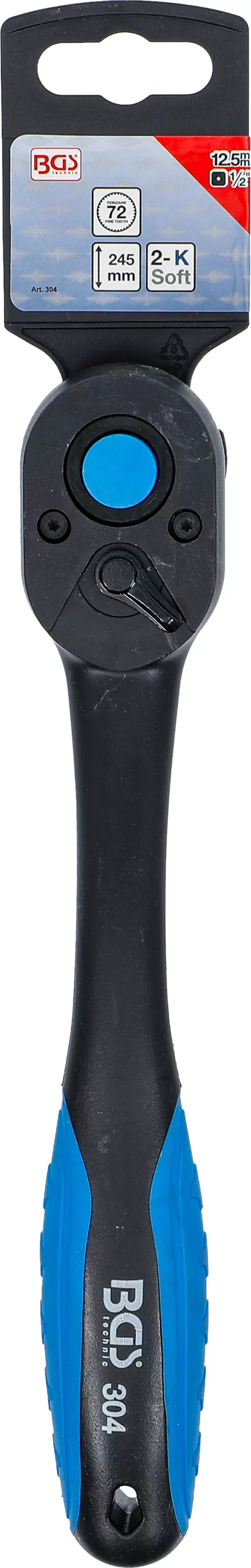 Umschaltknarre, kunststoff-ummantelt | Abtrieb Außenvierkant 12,5 mm (1/2")