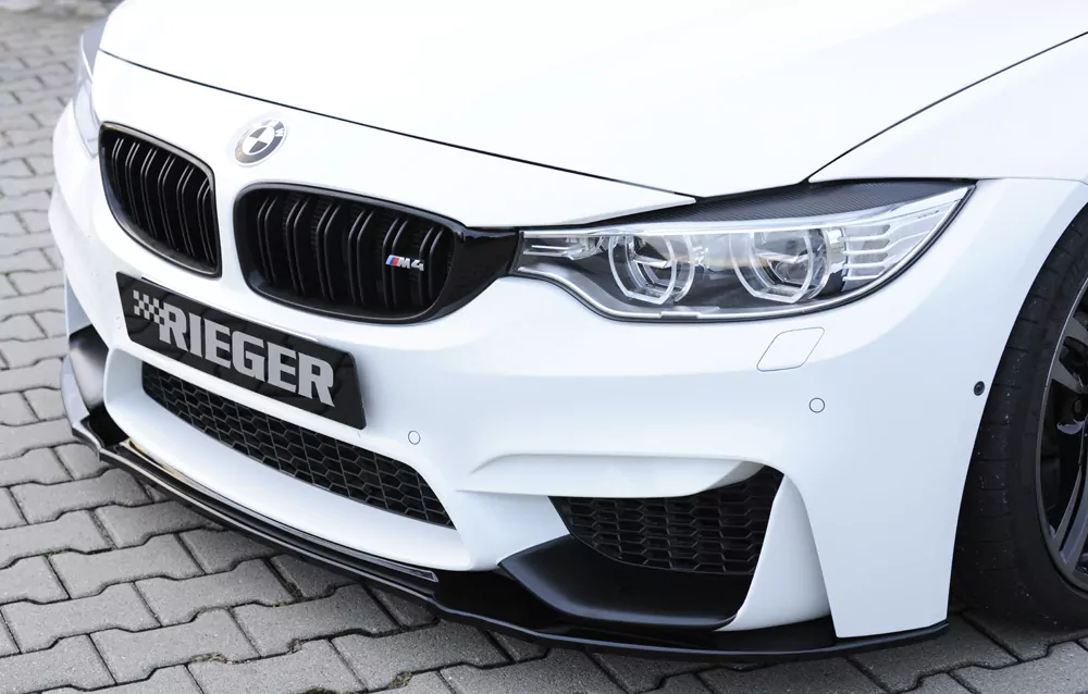 Rieger Spoilerschwert für BMW 4er F82 M4 (M3) | Coupé 01.14- für Frontschürze ohne BMW-Performance Frontaufsatz