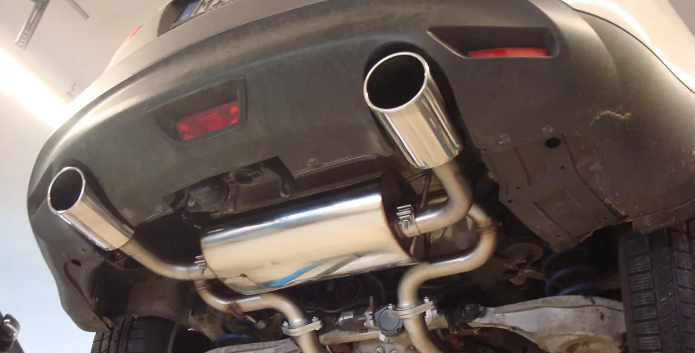 Infiniti FX30d  Endschalldämpfer quer Ausgang rechts/links - 129x106 Typ 32 rechts/links