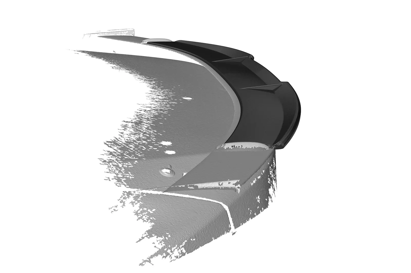 Heckflügel mit ABE für Subaru BRZ (Facelift) HF897 Schwarz Strukturiert