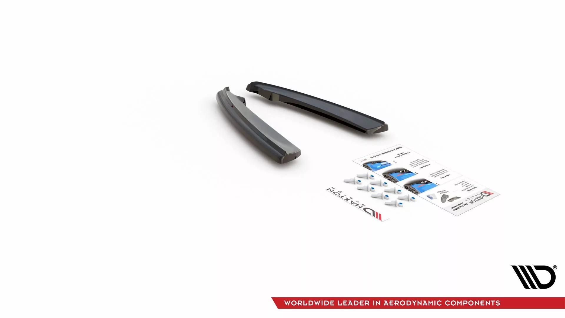 Heck Ansatz Flaps Diffusor Für Lexus LC 500 Schwarz Hochglanz