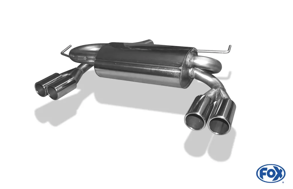 Audi A3 Typ 8L quattro  Endschalldämpfer Ausgang rechts/links Ø 63,5mm - 2x76 Typ 12 rechts/links