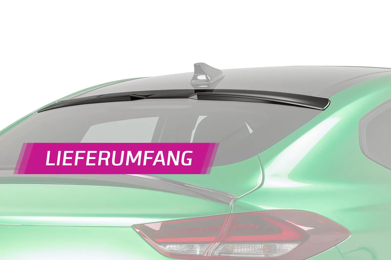 Heckscheibenblende für Hyundai I30 (PD) Fastback HSB078-M Carbon Look (matt)