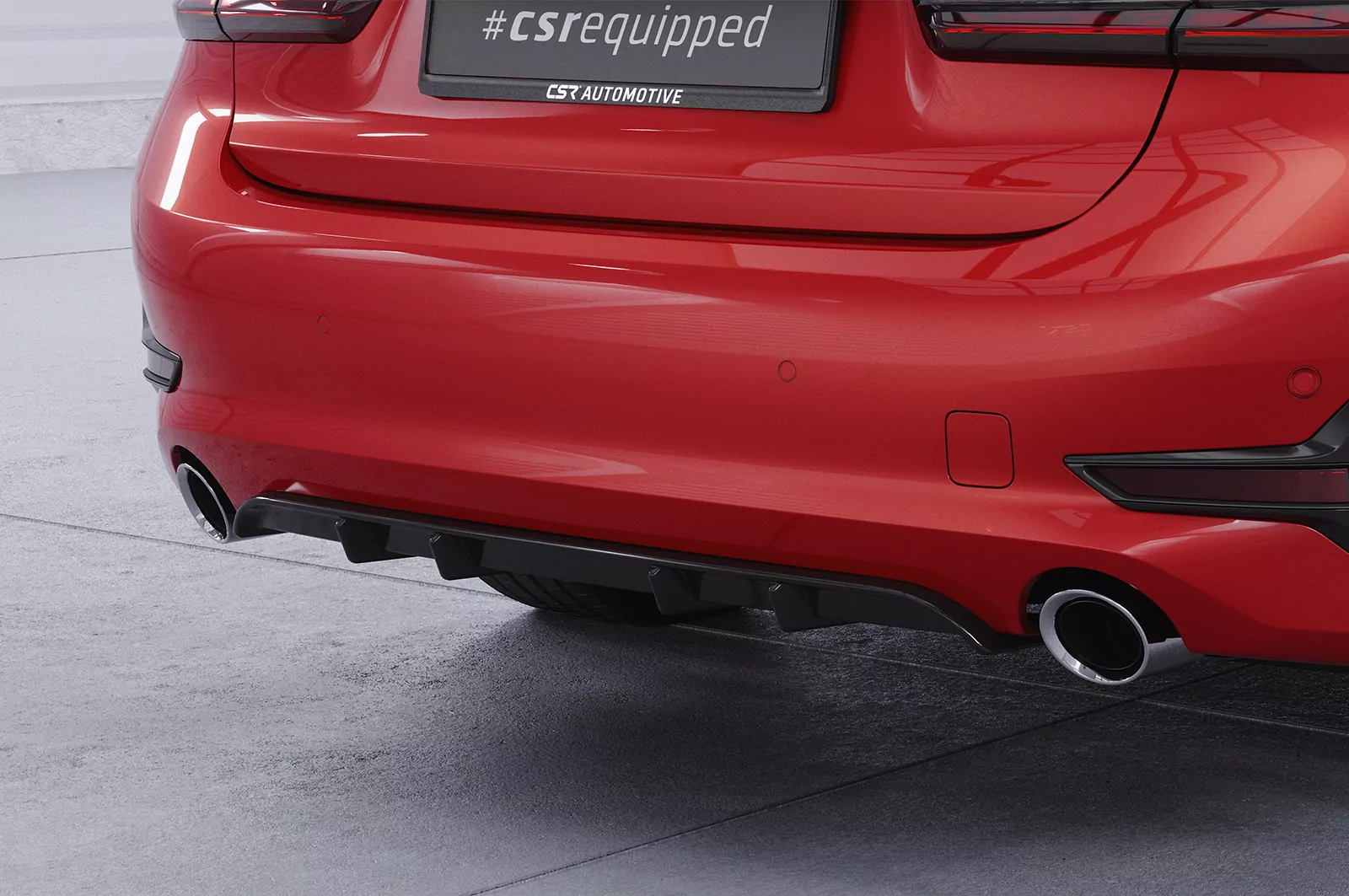 Heckansatz für BMW 3er Limousine und Touring (G20/G21) HA278 Strukturiert (schwarz matt)