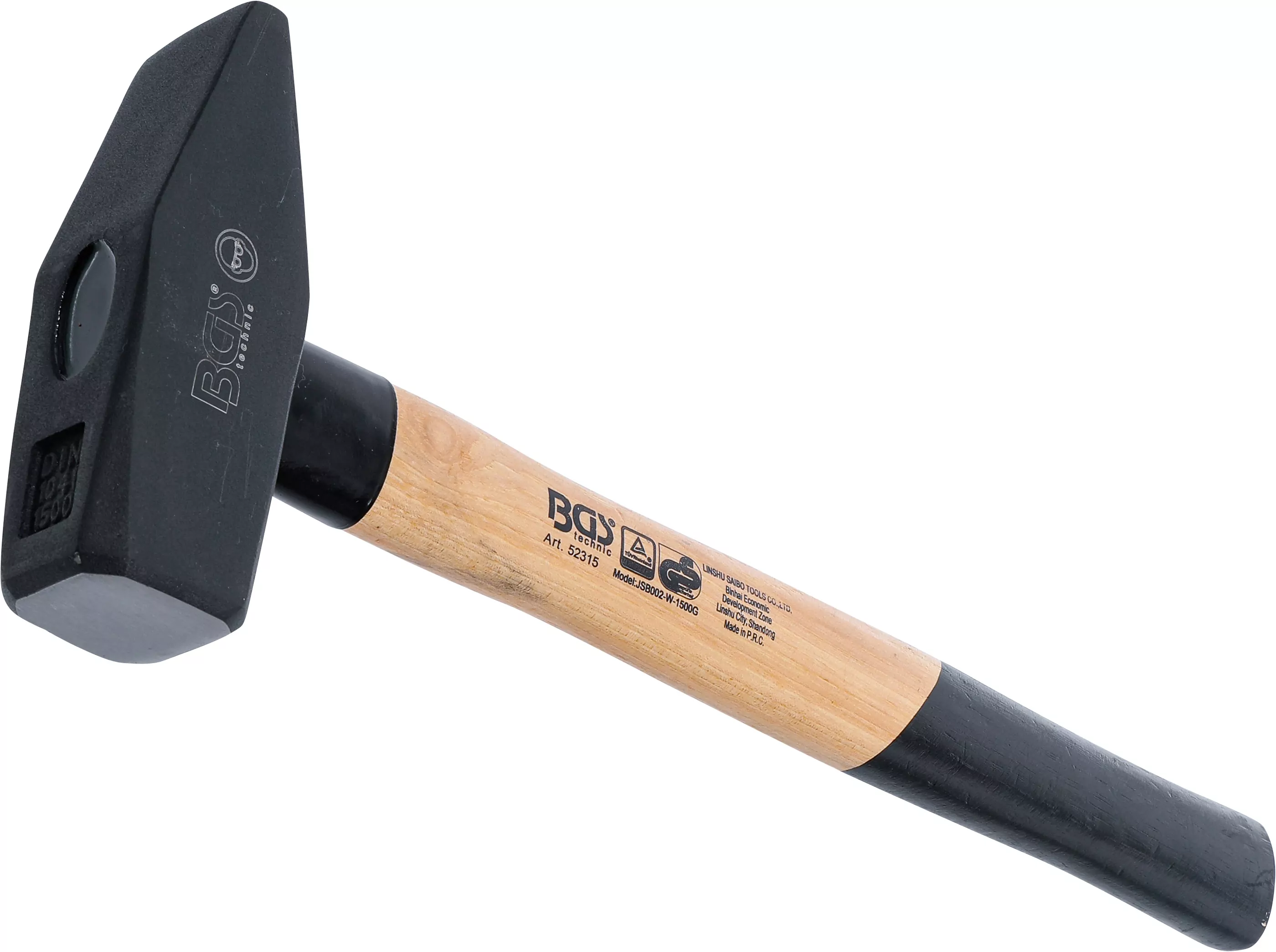 Schlosserhammer | Hickory-Stiel | DIN 1041 | 1500 g