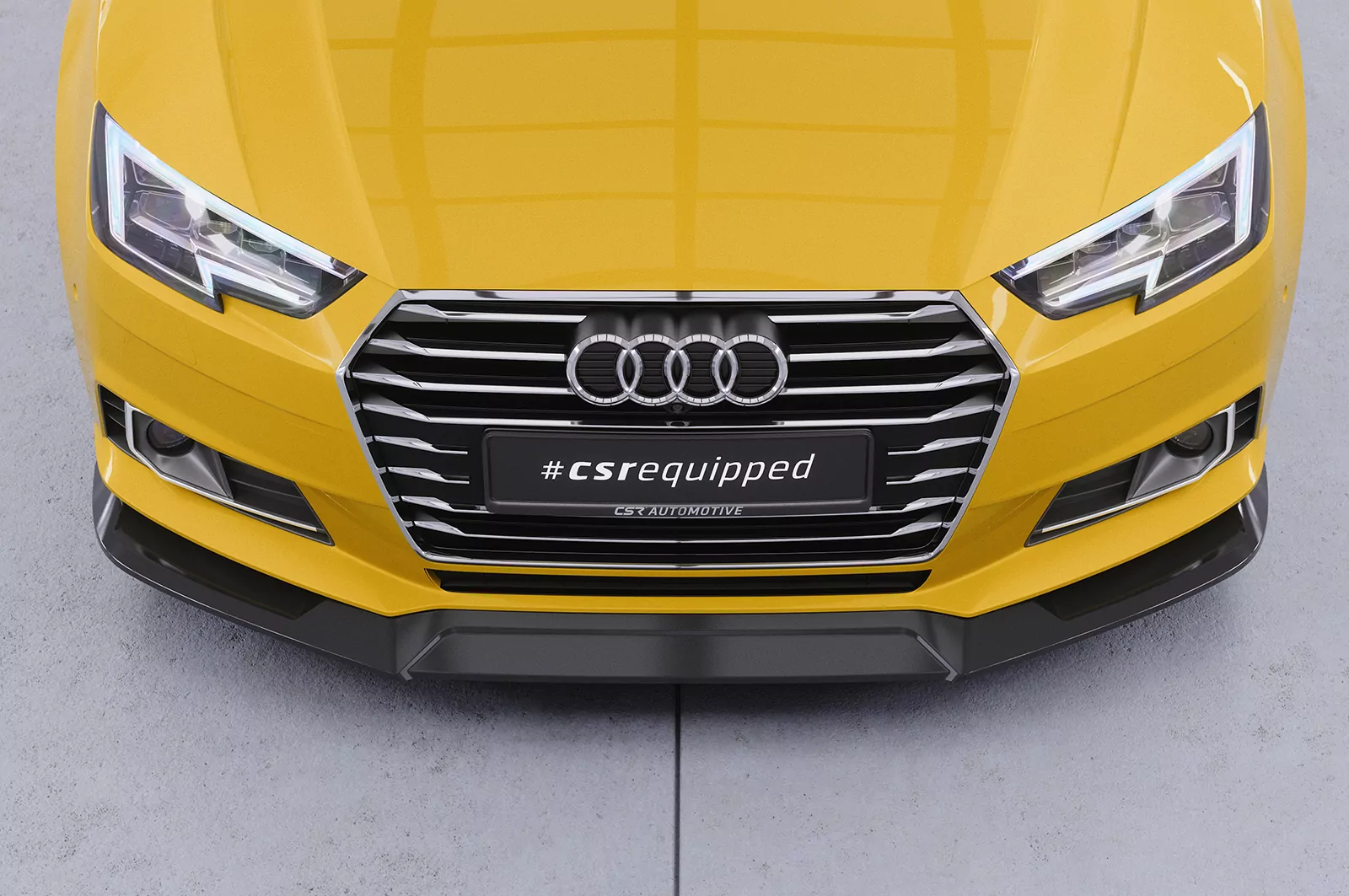 Cup-Spoilerlippe mit ABE für Audi A4 B9 (Typ 8W) CSL387 Strukturiert (schwarz matt)