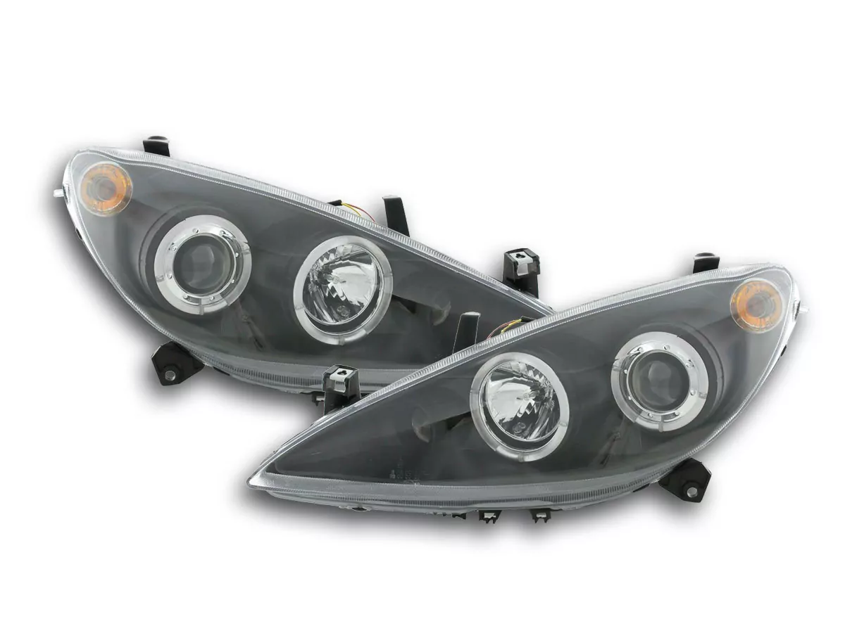 Scheinwerfer Set Peugeot 307 Bj. 01-06 schwarz