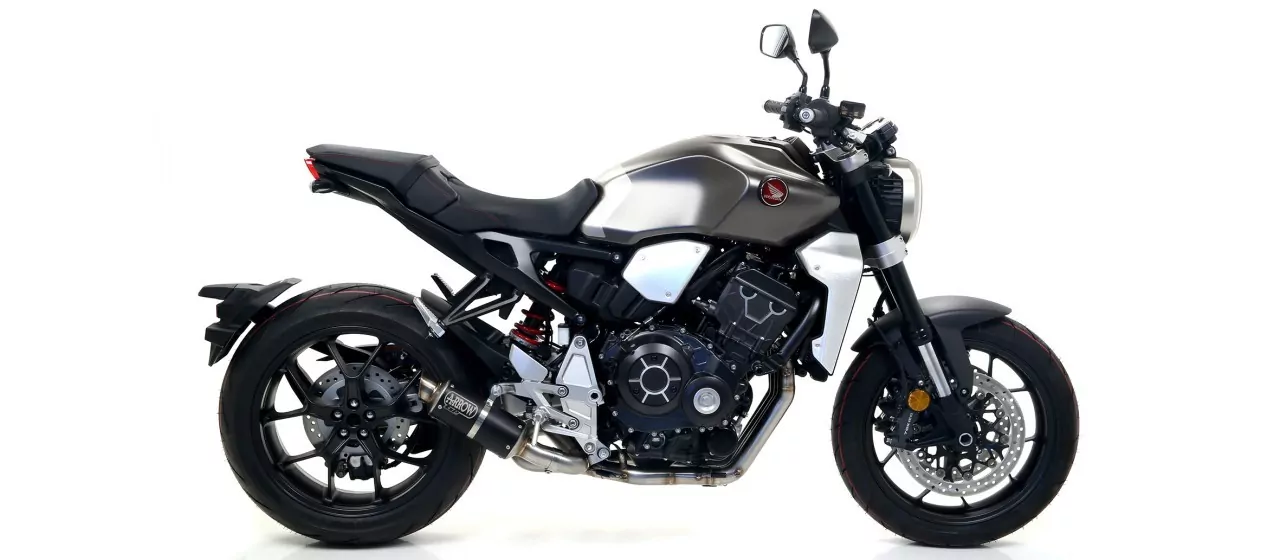 Arrow GP2 GP2 Edelstahl Schwarz HONDA CB 1000R 18-20