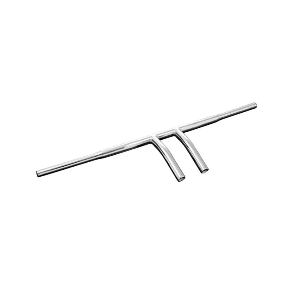 HIGHWAY HAWK Wishbone Lenker, 1 Zoll (25.4 mm), 960 mm breit 220 mm hoch 100 mm Klemmung, chrom