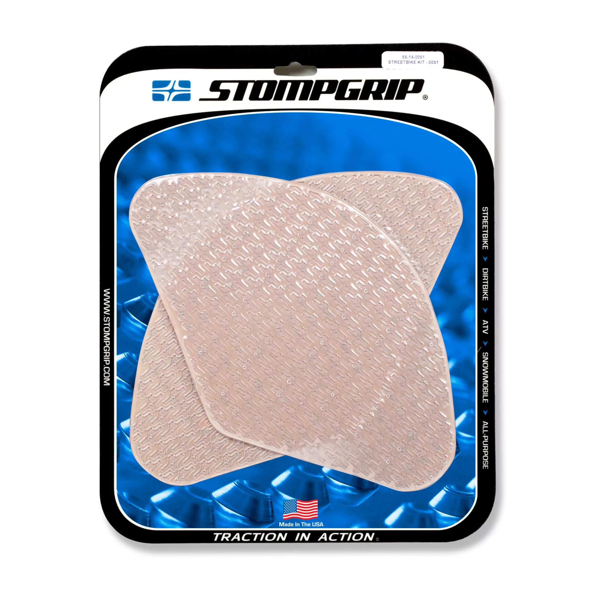 Stompgrip Traction Pad Icon für Suzuki SV1000 / S 03-07 Klar