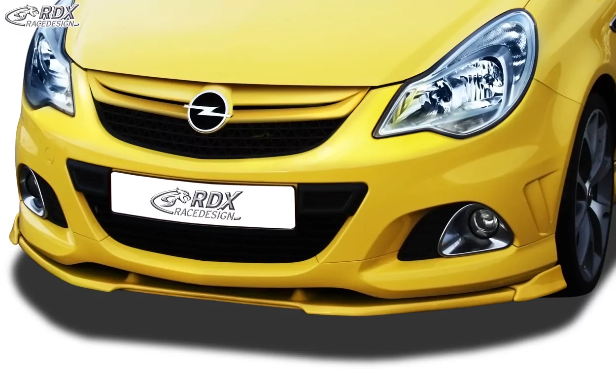 RDX Frontspoiler VARIO-X für OPEL Corsa D Facelift OPC 2010+ (Passend an OPC bzw. Fahrzeuge mit OPC Frontstoßstange) Frontlippe Front Ansatz Vorne Spoilerlippe