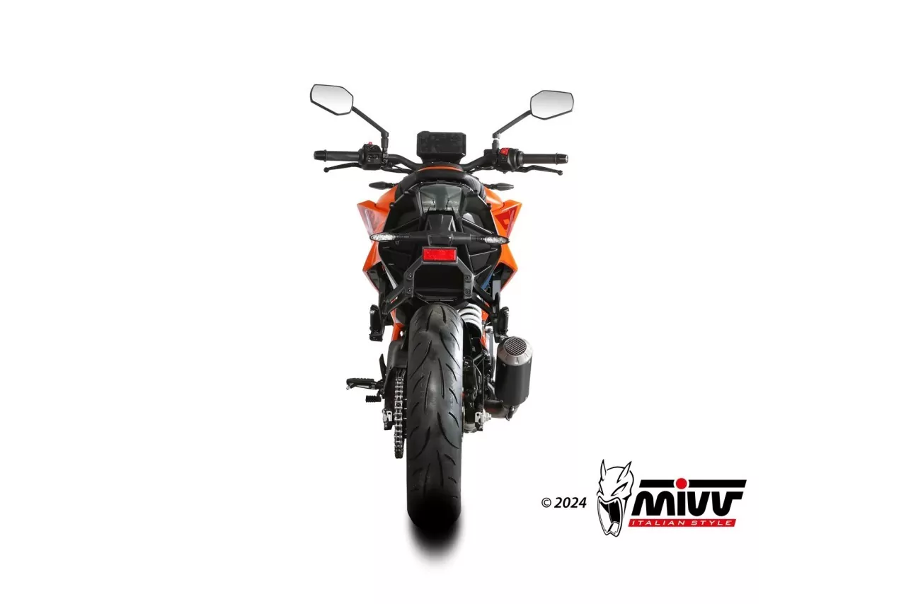 MIVV MK3 Edelstahl SchwarzKTM 390 DUKE 2024
