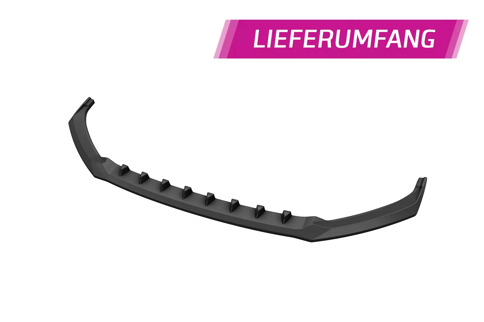 Cup-Spoilerlippe mit ABE für Skoda Scala Monte Carlo CSL627 Schwarz Strukturiert