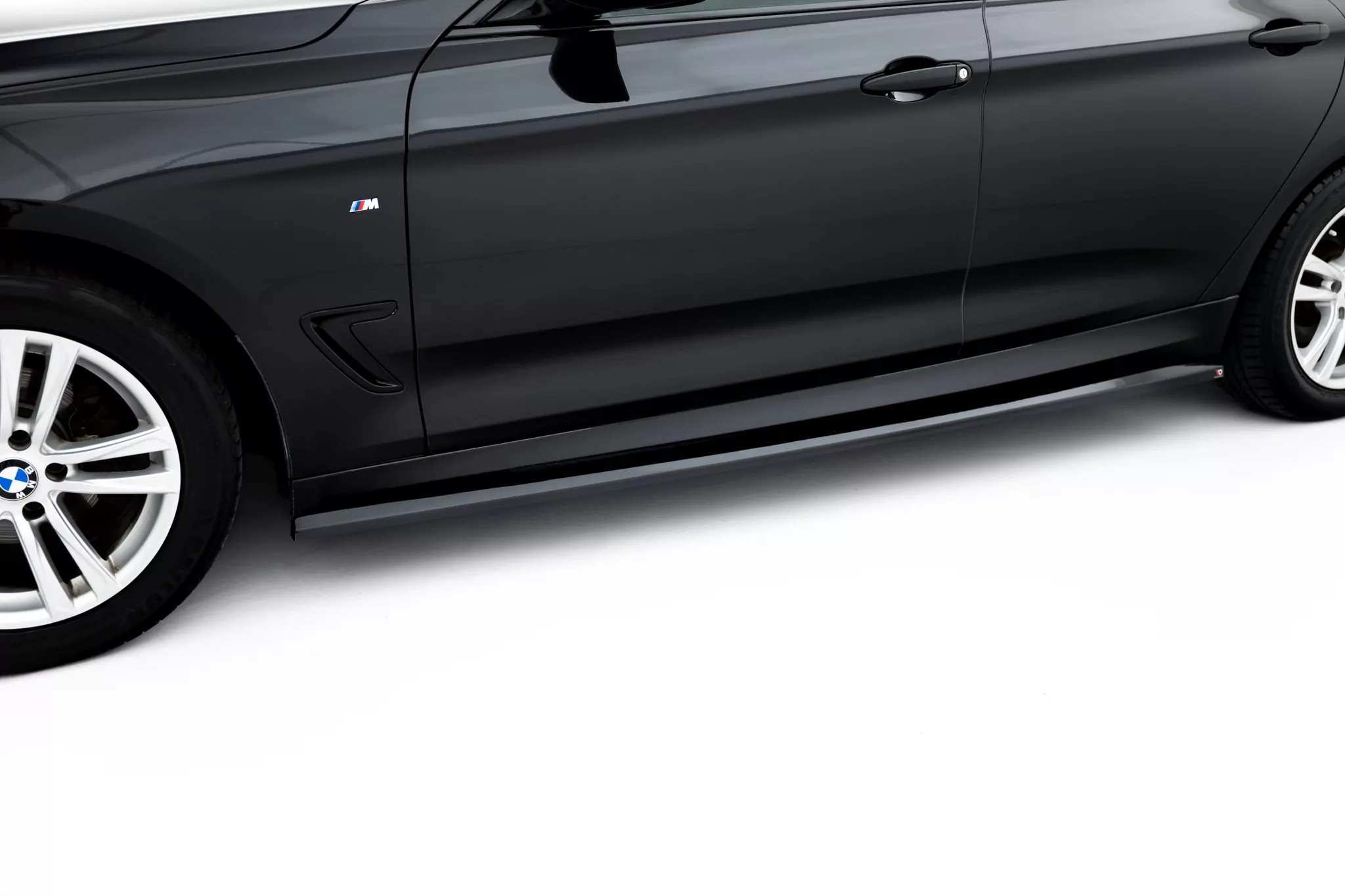 Seitenschweller Ansatz Für BMW 3er GT M-Paket F34 Schwarz Hochglanz