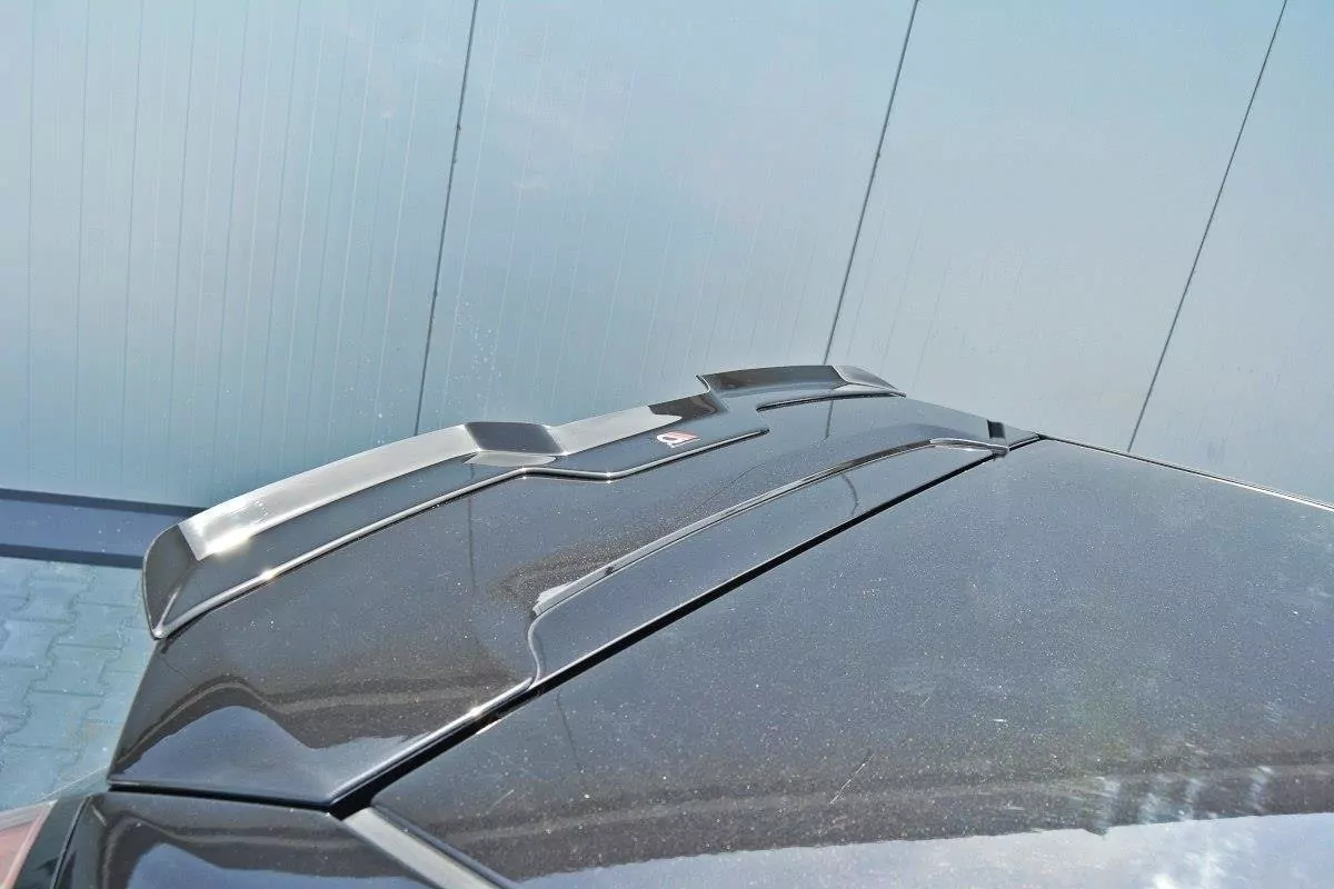 Spoiler CAP Passend Für Passend Für Fiat Punto Evo Abarth Schwarz Hochglanz Schwarz Hochglanz