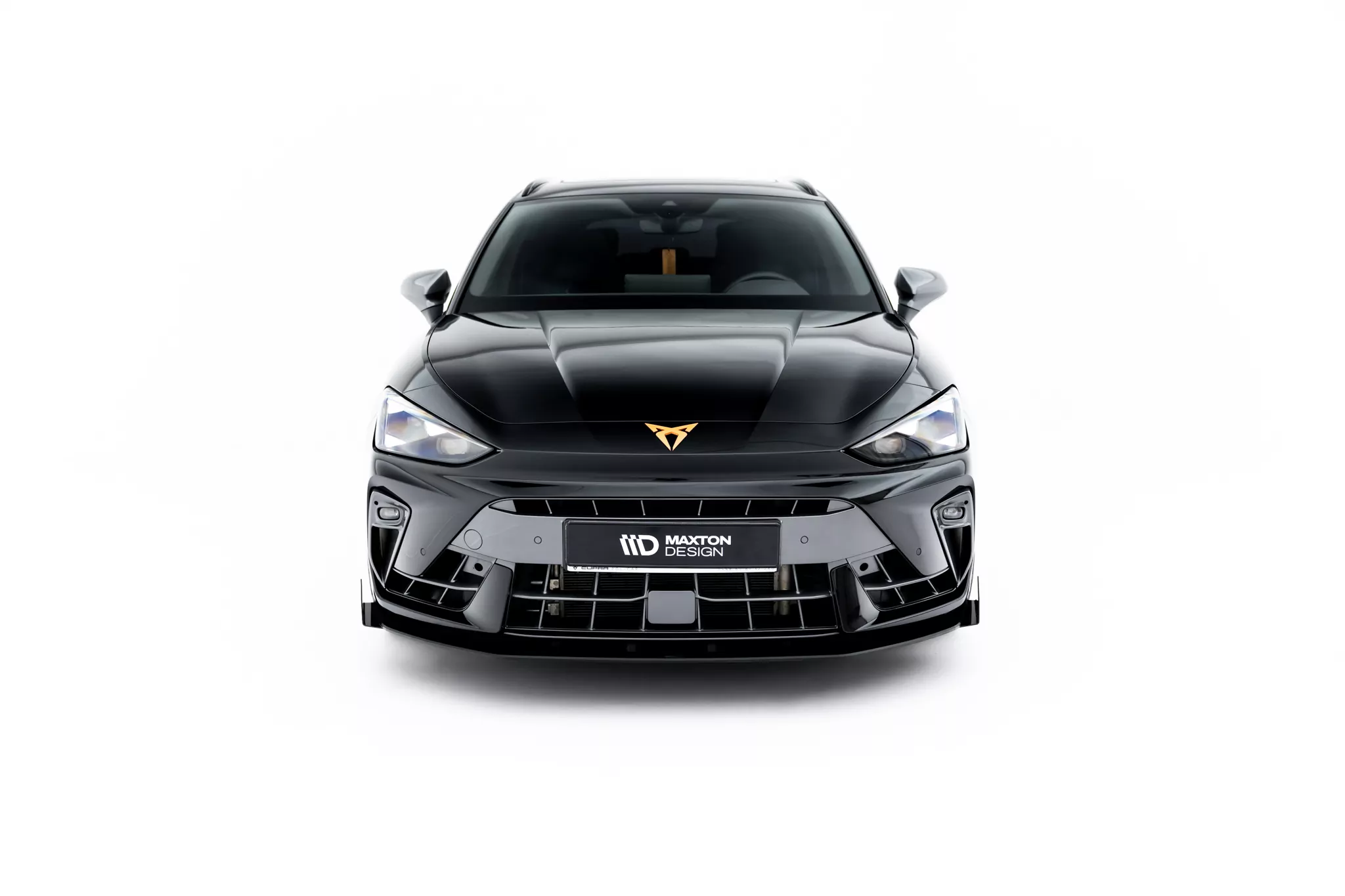 Front Stoßstange Flaps Für Flaps Cupra Leon ST / Hatchback Mk1 Facelift Schwarz Hochglanz