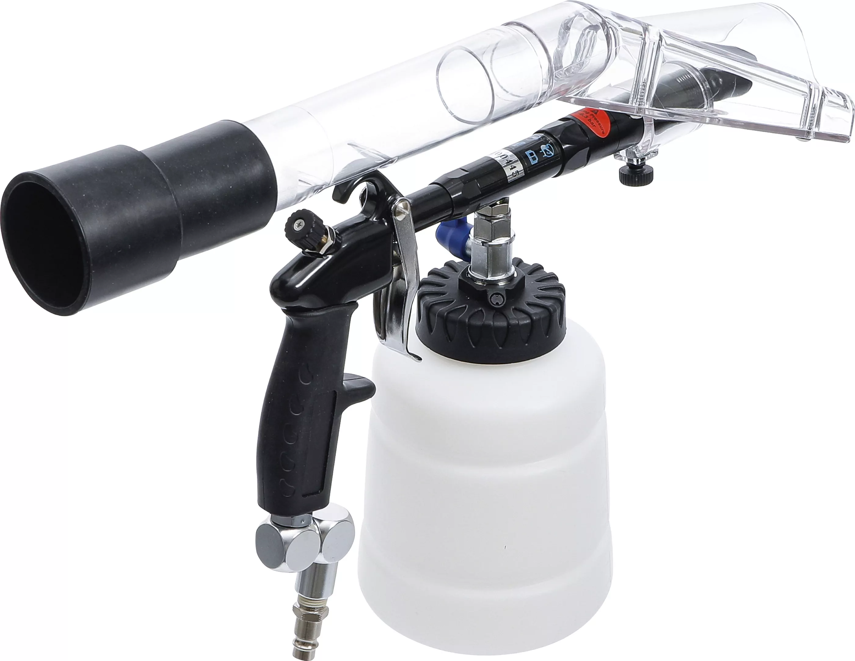 Druckluft-Reinigungspistole mit Bürsten- und Saugaufsatz | 7-tlg.