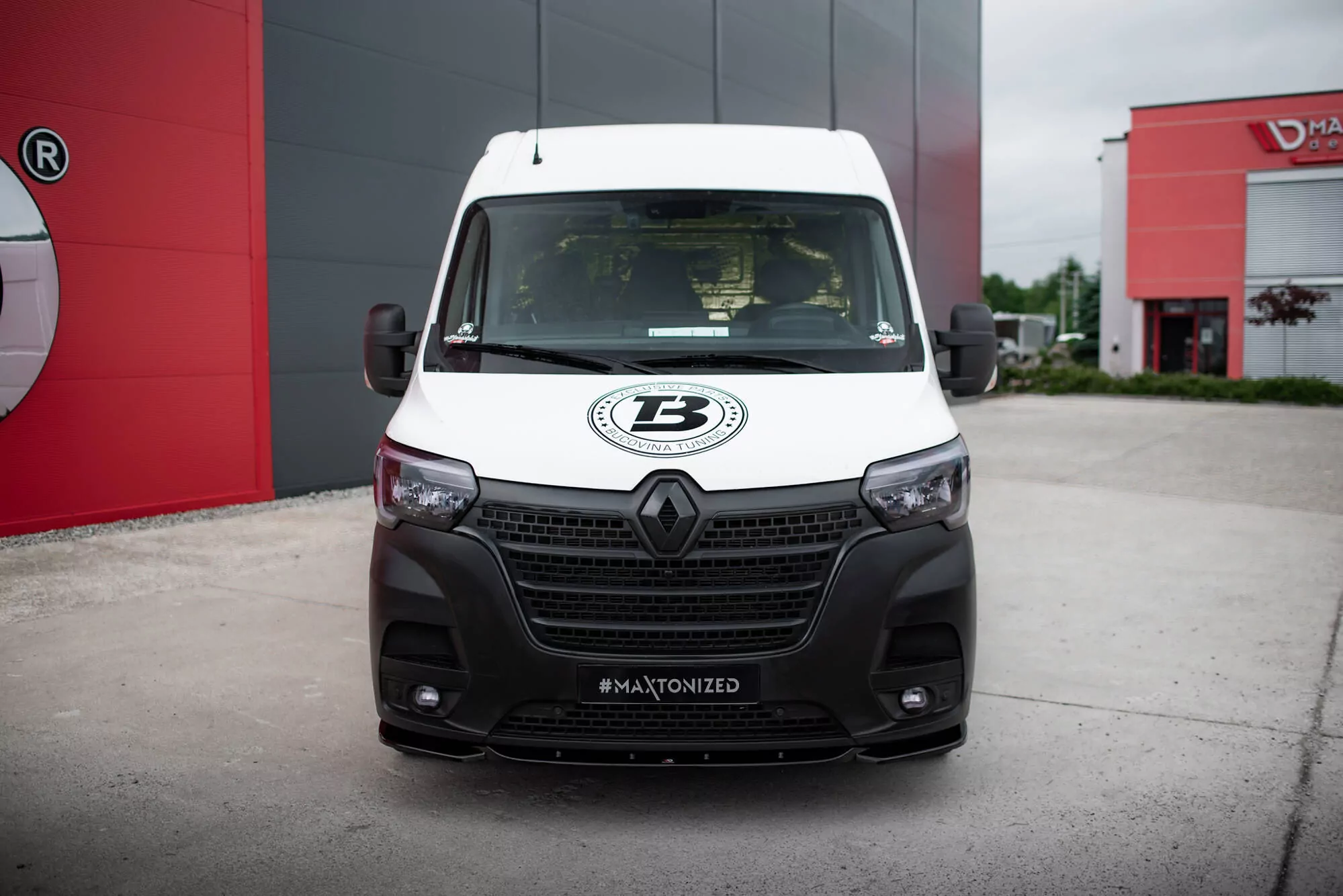 Front Ansatz Für Renault Master Mk3 Facelift Schwarz Hochglanz