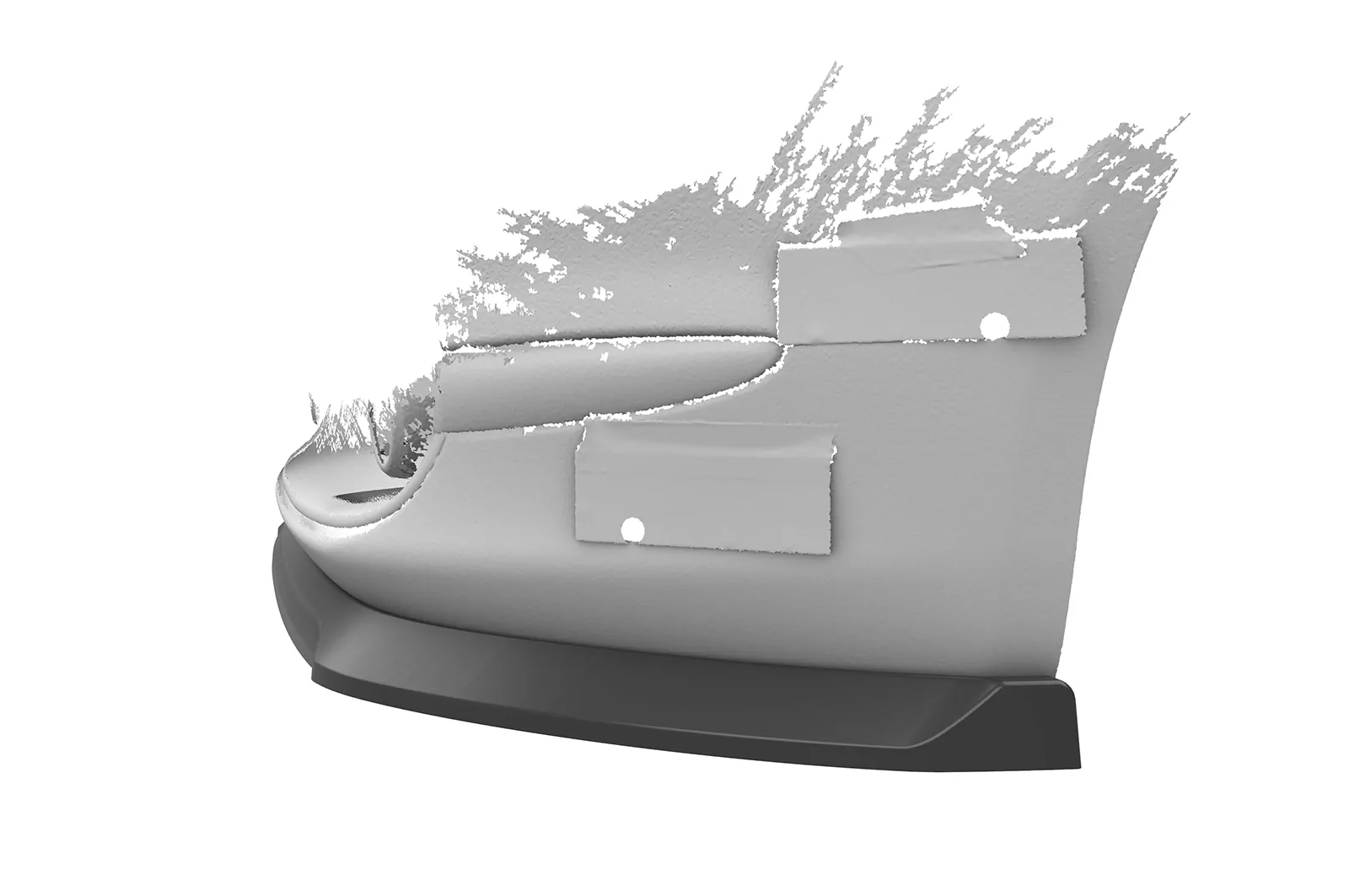 Cup-Spoilerlippe mit ABE für Fiat 500 CSL749 Schwarz Strukturiert