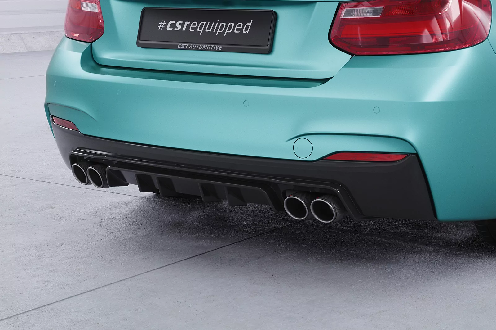 Heckansatz für BMW 2er F22 / F23 M-Paket HA306 Schwarz Strukturiert