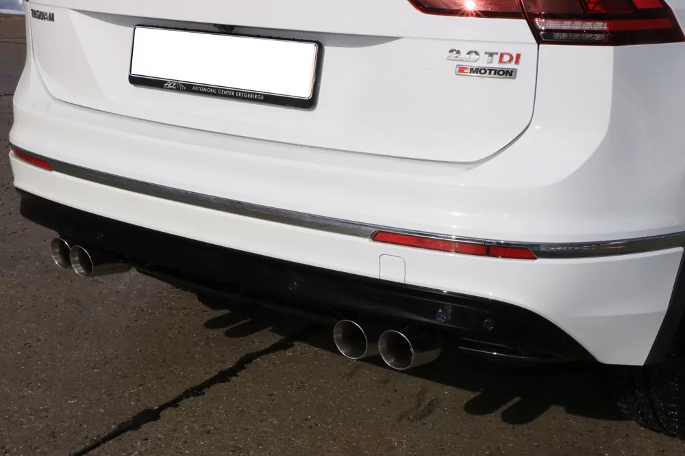 VW Tiguan II Diesel - 4motion  Endschalldämpfer quer - 2x80 Typ 25 rechts/links