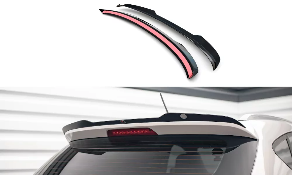 Spoiler CAP Für Hyundai Ix35 Mk1 Schwarz Hochglanz