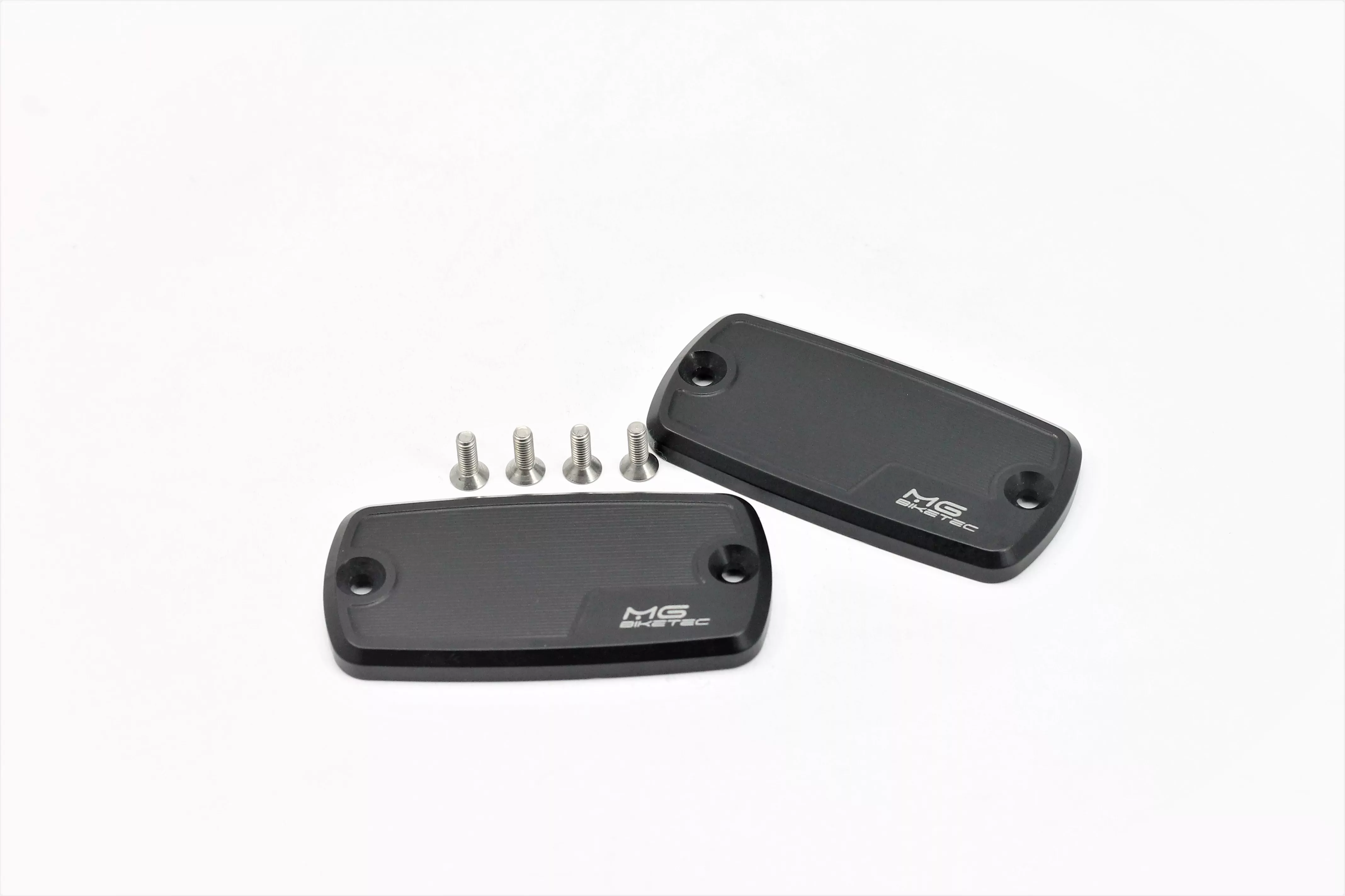 MG Biketec Behälterdeckelset - Bremsflüssigkeit vorne & hinten für Kawasaki J 300 ab 2014-2016