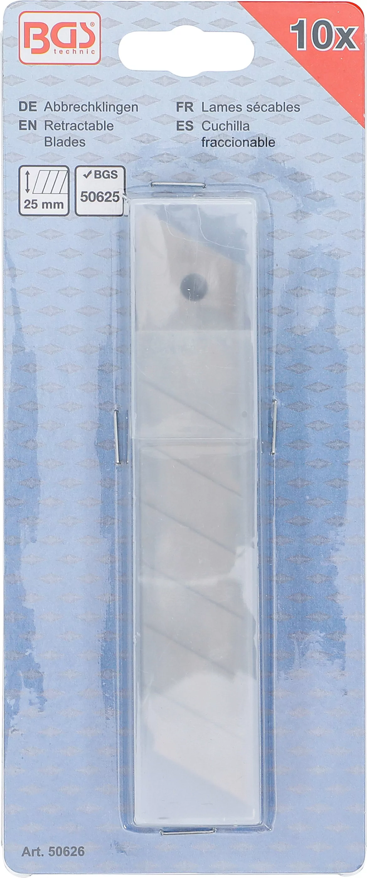 Abbrechklingen | 25 mm | 10-tlg.