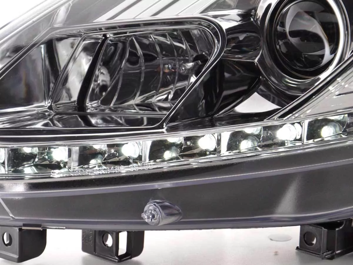 Scheinwerfer Set Daylight LED Tagfahrlicht Fiat Punto Evo Bj. 09- chrom