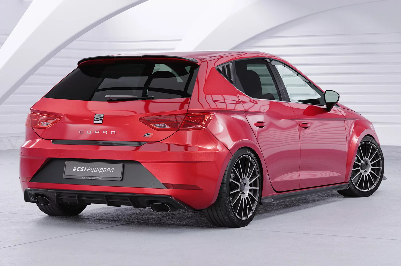 Seitenscheibenblenden für Seat Leon 3 (Typ 5F) 5-Türer SSB015 Schwarz Strukturiert