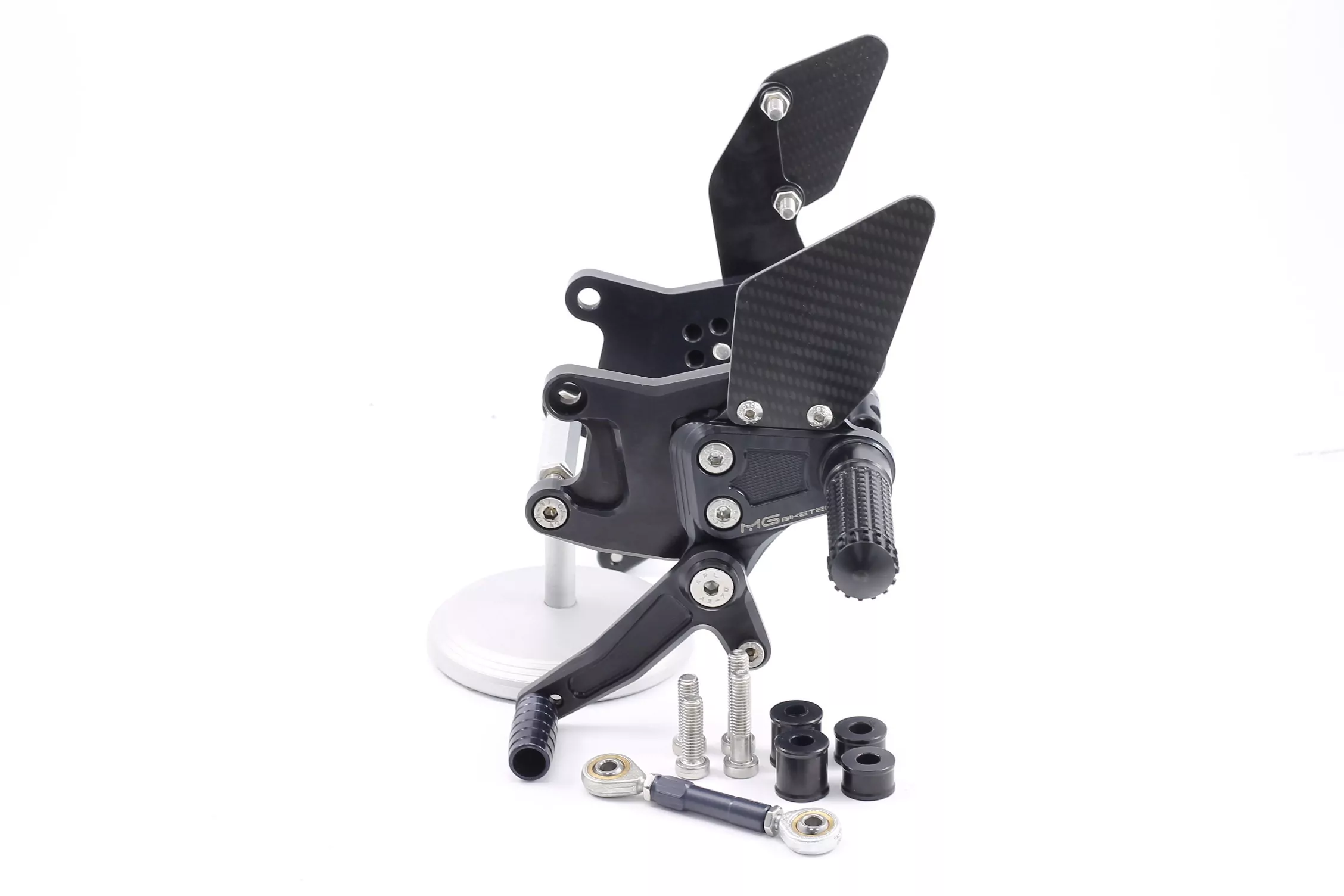 MG Biketec Sportfussrastenanlage / Rastenanlage / Fußrastenanlage mit ABE, gültig in D - A - CH für KTM 1190 RC8 ab 2008