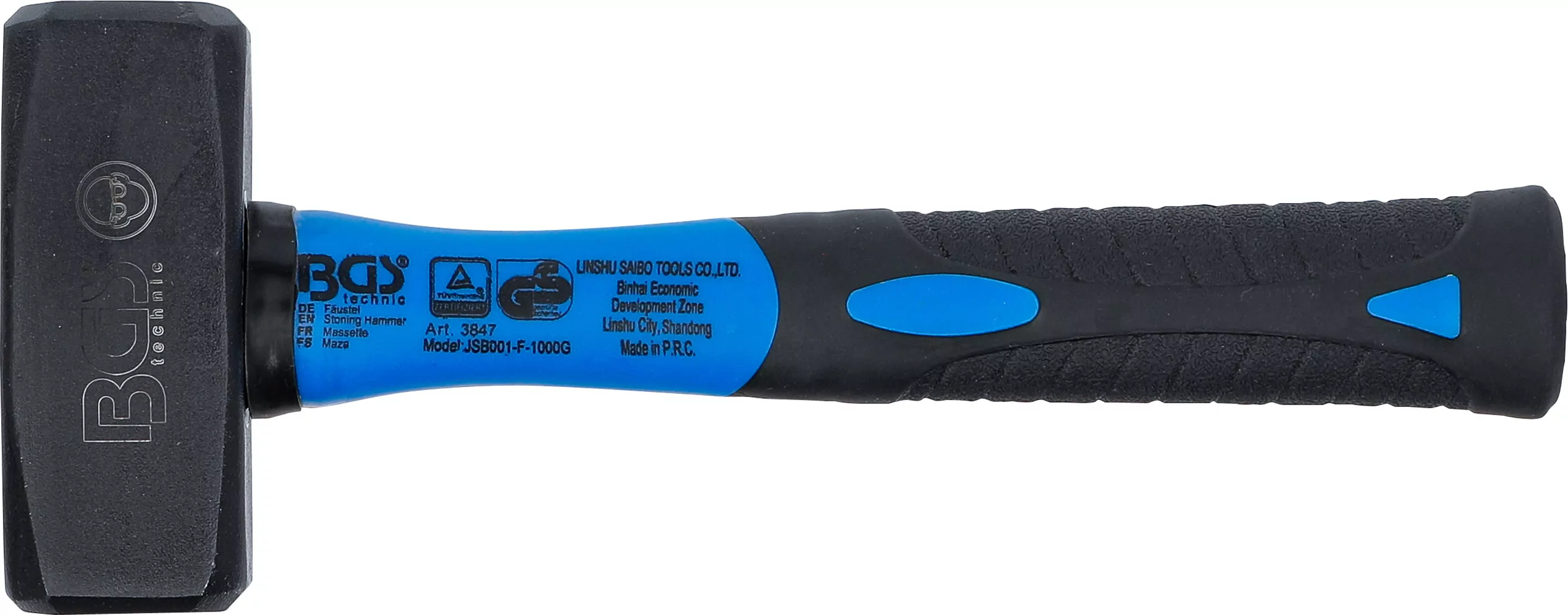 Fäustel | Fiberglasstiel | DIN 6475 | 1000 g