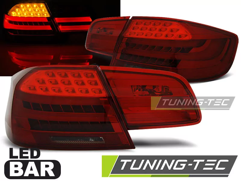 Led Bar Tail Lights Red Smoke Fits Bmw E92 09.06-03.10