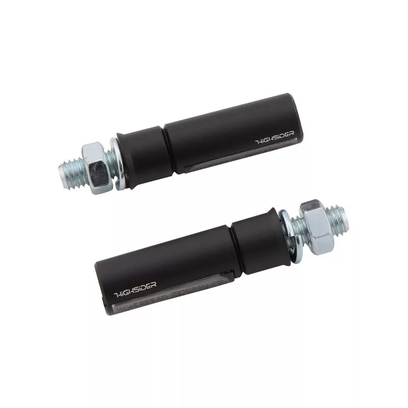 HIGHSIDER pro Conero Black Edition LED Rück-, Bremslicht, Blinker Schwarz/Getönt 3in1, E-Geprüft (Paar)